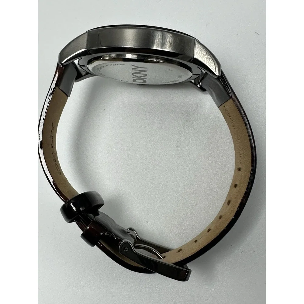 DKNY NY-8651 New Battery‎ Tortoise-Shell 43MM Crystal Dial 7.5